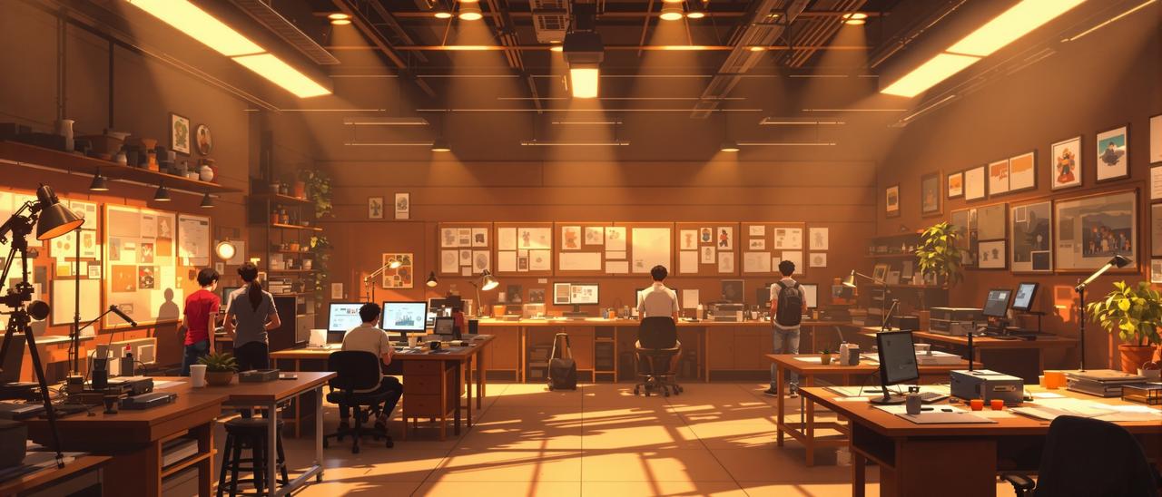 网络短剧 - 创意团队工作场景